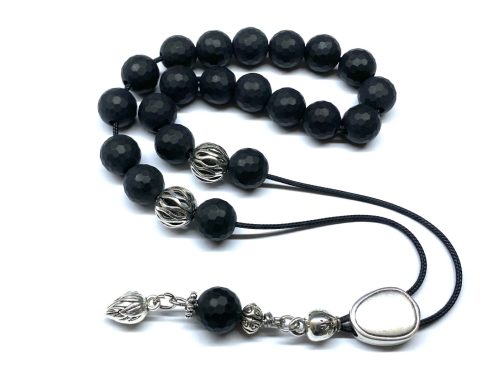 Κομπολόι από Όνυχα μαύρο ματ STO 47