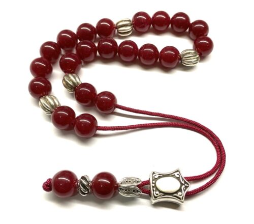 Κομπολόι από Νεφρίτη ρουμπινί STO 220