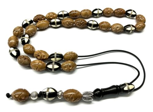 Κομπολόι 33άρι από Κουκ σκαλιστό και Κουκ στολισμένο  WOO 8