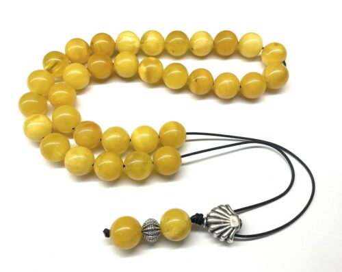 Κομπολόι από ατόφιο Κεχριμπάρι Βασιλικό AMB 285