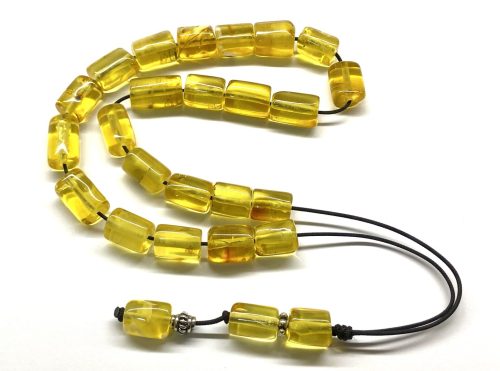 Κομπολόι από ατόφιο Κεχριμπάρι Βαλτικής διαυγές AMB 175