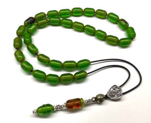 Κομπολόι 33άρι απο Μαστίχα Αιγύπτου παλαιάς κοπής πράσινη MAS 228