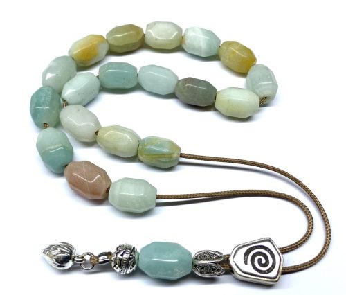 Κομπολόι από Αμαζονίτη ταγιέ STO 79