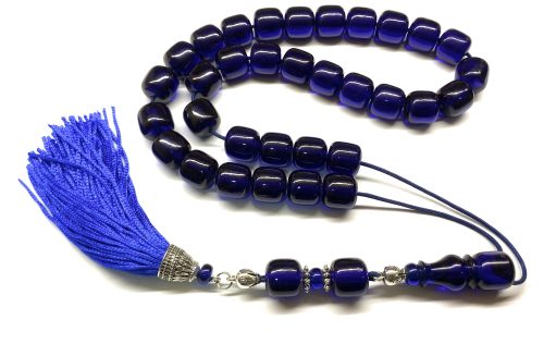 Κομπολόι 33άρι από Μαστίχα Αιγύπτου νέας κοπής μπλε ρουά MAS 280