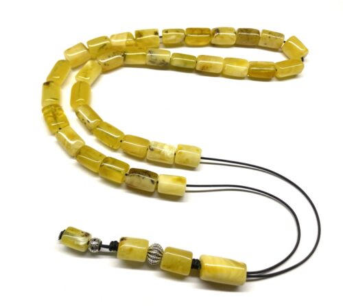 Κομπολόι 33άρι από ατόφιο Κεχριμπάρι Βασιλικό AMB 262