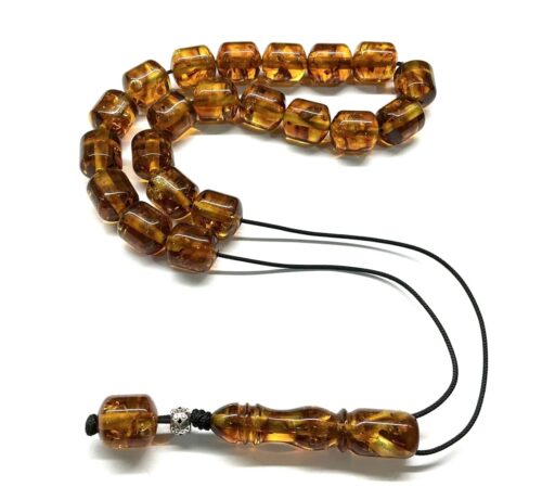 Κομπολόι από Κεχριμπάρι Πρεσαριστό PAMB 148