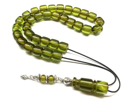 Κομπολόι 33άρι από Μαστίχα Αιγύπτου νέας κοπής πράσινη λαδί MAS 210