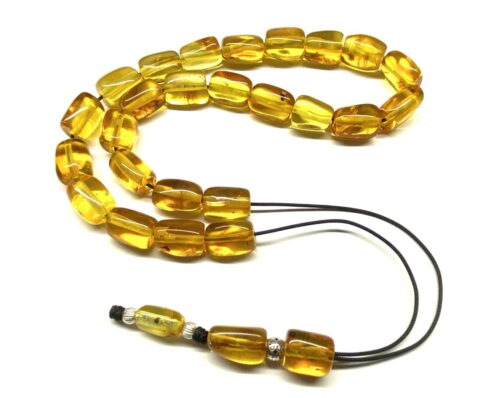 Κομπολόι από ατόφιο Κεχριμπάρι Βαλτικής διαυγές AMB 200