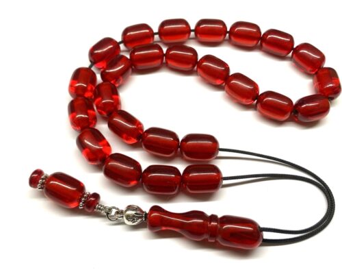 Κομπολόι από Μαστίχα Αιγύπτου νέας κοπής κόκκινη MAS 146