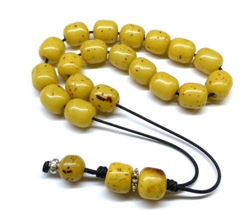 Κομπολόι από Σούντουρους παλαιό κίτρινο κροκί SOU 250