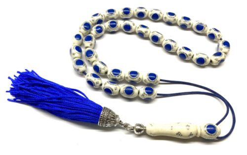 Κομπολόι 33άρι από Κόκκαλο καμήλας στολισμένο με ένθετα CB 1