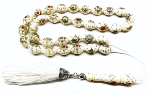 Κομπολόι 33άρι από Κόκκαλο Καμήλας στολισμένο CB 2