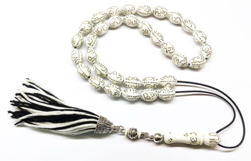 Κομπολόι 33άρι από Βακελίτη κεντημένος με μπρούντζο BAK 33