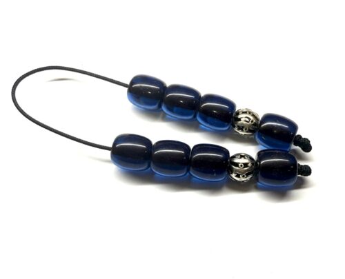 Μπεγλέρι από Μαστίχα Περσίας νέας κοπής μπλε και Ασήμι BEG 404