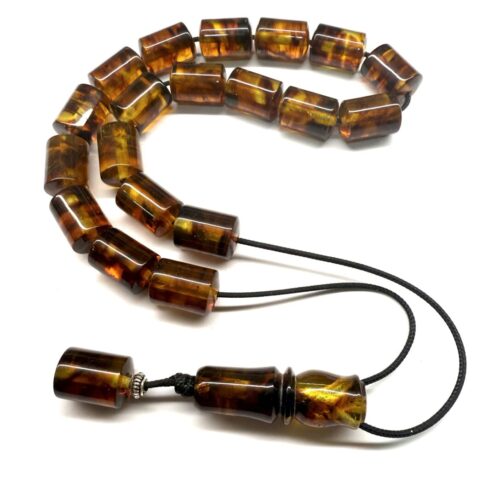 Κομπολόι από Κεχριμπάρι Πρεσαριστό PAMB 215