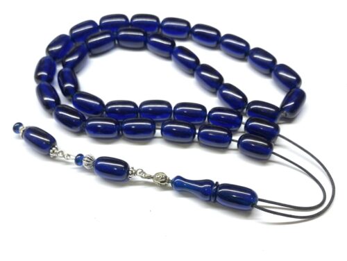 Κομπολόι 33άρι από Μαστίχα Αιγύπτου νέας κοπής μπλε MAS 265