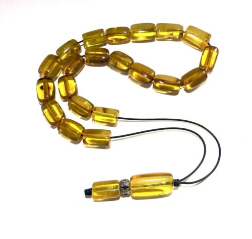 Κομπολόι από ατόφιο Κεχριμπάρι Βαλτικής διαυγές AMB 219