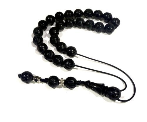 Κομπολόι από Έβενο σκαλιστό EBO 40