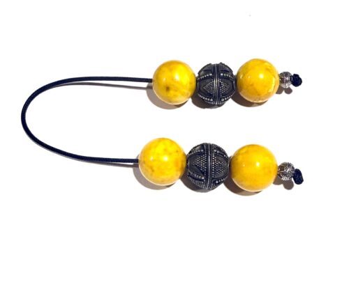 Μπεγλέρι από Κεχριμπάρι πρεσαριστο Βασιλικό παλιό και Ασήμι BEG 130