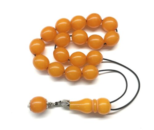 Κομπολόι από Ρητίνη πορτοκαλί RIT 290