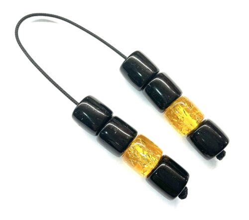 Μπεγλέρι από Ρητίνη σε μαύρο και κίτρινο χρώμα BEG 6