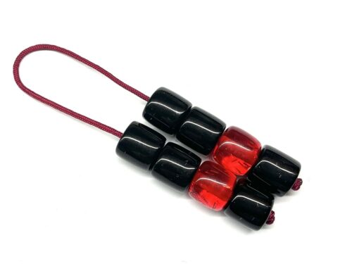 Μπεγλέρι από Ρητίνη σε κόκκινο και μαύρο χρώμα BEG 21