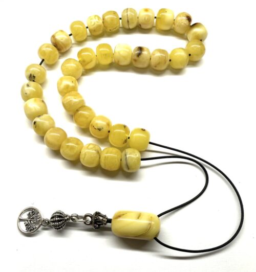 Κομπολόι 33άρι από ατόφιο Κεχριμπάρι Βασιλικό AMB 245