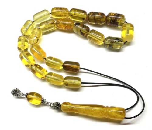 Κομπολόι από ατόφιο Κεχριμπάρι Βαλτικής διαυγές AMB 482