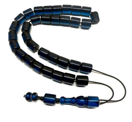 Κομπολόι από Μαστίχα Αιγύπτου νέας κοπής μπλε ράφ MAS 185