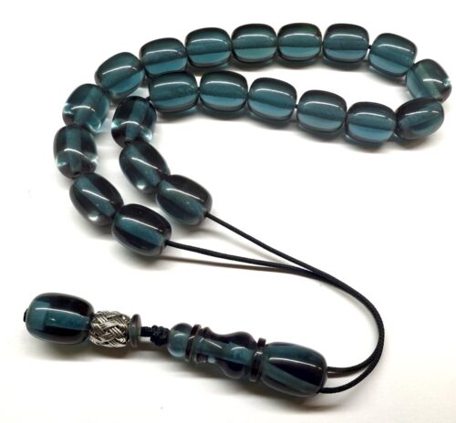 Κομπολόι από Μαστίχα Αιγύπτου νέας κοπής πετρόλ διαυγές MAS 145