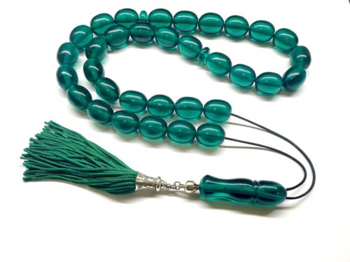 Κομπολόι 33άρι από Μαστίχα Αιγύπτου νέας κοπής σμαραγδί πράσινο MAS 227