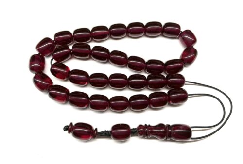 Κομπολόι 33άρι από Μαστίχα νέας κοπής βυσσινί MAS 216