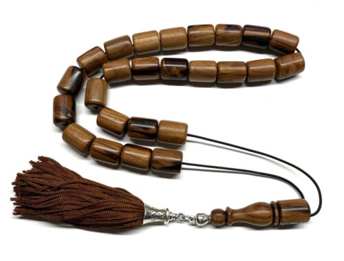 Κομπολόι από Ξύλο Βερυκοκιάς εξολοκλήρου στον τόρνο WOO 102