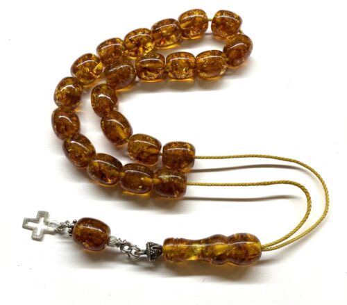 Κομπολόι από Κεχριμπάρι Πρεσαριστό PAMB 155