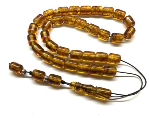 Κομπολόι 33άρι από Κεχριμπάρι Πρεσαριστό PAMB 218