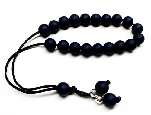 Κομπολόι μπομπονιέρας από Ρητίνη ματ