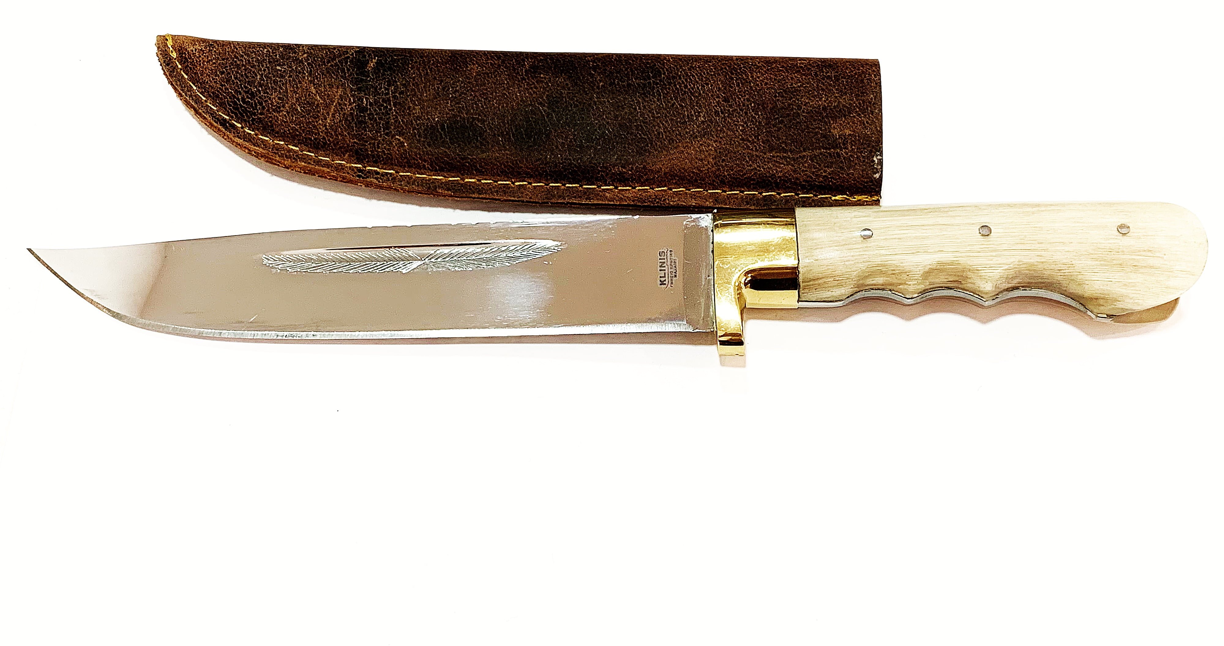 Κρητικό μαχαίρι από Ανοξείδωτο Ατσάλι και λαβή από κέρατο κατσίκας